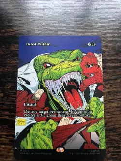 Foil Beast Within MTG Spider-Man BORDERLESS FULL ART Magic The Gathering - Image 1