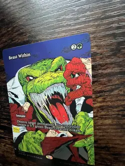 Foil Beast Within MTG Spider-Man BORDERLESS FULL ART Magic The Gathering - Image 4