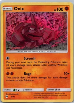 Pokemon TCG Onix 9/12 McDonald's Collection 2019 Holo MP - Image 1