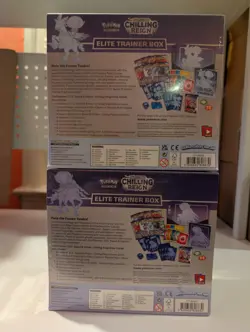 LOT OF 2 Pokemon Chilling Reign Ice & Shadow Rider Calyrex Elite Trainer Box ETB - Image 3