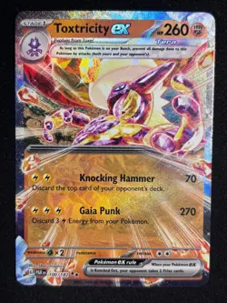 Toxtricity EX 100/182 S&V Paradox Rift Double Rare Tera Holo Pokemon TCG - NM - Image 1