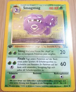 Smogmog #45/62 1.Edition Uncom. Karte A Fossil 2000 Pokemon Deutsch Mint Vintage - Image 4