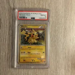 2010 POKEMON WORLD COLLECTION SPANISH-DO NOT USE PIKACHU-HOLO PSA 10 - Image 1