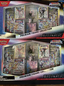 Pokemon Prismatic Evolutions Premium Figure Collection LOT OF 2 🔥 - Image 1