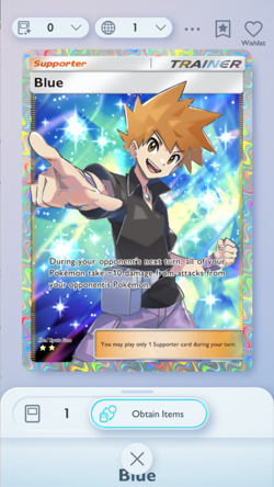 Pokemon TCG Pocket - Blue Full Art 2⭐, Space-Time Smackdown, English - Image 3