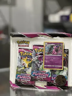 Pokemon TCG Sword & Shield Fusion Strike 3-Pack Blister Espeon - Image 1