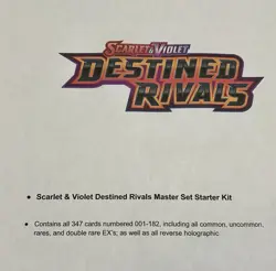 Pokemon Destined Rivals Master Set starter kit (reverse holos, Mewtwo, and more) - Image 1
