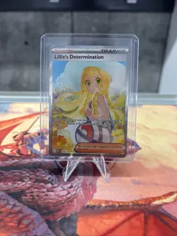 Pokemon TCG Lillie’s Determination Mega Evolution 184/132 SAR English NM In Hand - Image 1