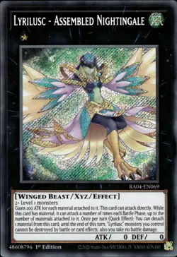 Lyrilusc - Assembled Nightingale - Secret Rare 1st Ed. RA04-EN069 - NM - YuGiOh - Image 1