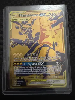 Pokemon Pikachu & Zekrom GX TCG Sun & Moon SM248 Holo Promo Card - Image 1