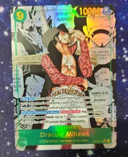 Mihawk OP14-119 SEC Manga Alt Art The Azure Sea's Seven ONE PIECE Card ENGLISH - Image 2