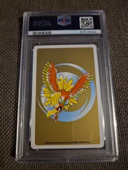 2000 POKEMON SILVER PLAYING CARDS 4 OF CLUBS BAYLEEF PSA 9 #153A - Image 2