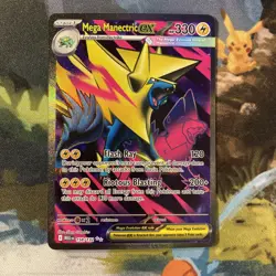 Mega Manectric ex (Mega Evolution 158/132) double rare full art Pokemon card - Image 1