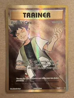 Pokemon TCG Brock's Grit Full Art Card 107/108 XY Evolutions - Image 1