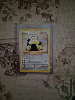 Pokemon Snorlax Card 27/64 Jungle Non-Holo 90HP 1999 Sleeping Pokemon - Image 1