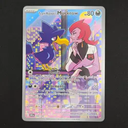 Pokemon TCG Card Team Rocket's Murkrow 200/182 Destined Rivals Illustration - NM - Image 1