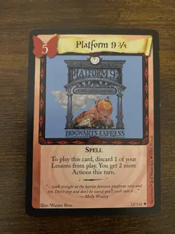 Harry Potter Trading Card Game TCG Platform 9 3/4 Rare Card #32/116 - Image 1