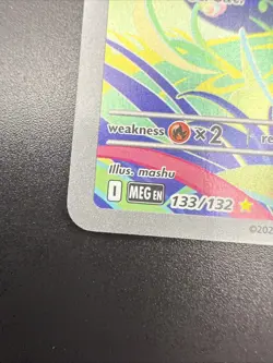 Bulbasaur 133/132 Mega Evolution NM Pokemon Card TCG Super Clean And Centered - Image 4