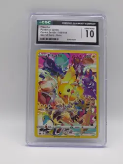 Pikachu 160/159 - CGC Gem Mint 10 | Pokemon TCG Secret Rare Graded Card - Image 1