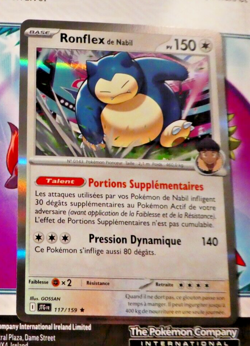 Pokemon Aventures Ensemble Francais Card Holo Carte Ronflex 117/159 JTG FR Mint - Image 1