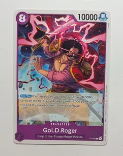 Gol.D.Roger P-107 Roger Promo One Piece TCG Card Game - Image 1