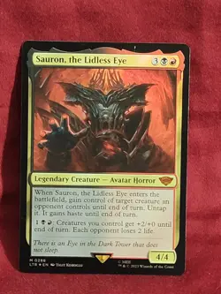 MTG - FOIL Sauron, the Lidless Eye - Lord of the Rings - Image 3