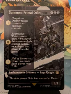 MTG Summon: Primal Odin (Borderless) Final Fantasy Regular NM - Image 1