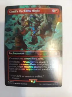 Gimli's Reckless Might (Borderless) Commander: the Lord of the Rings: Tales... - Image 1