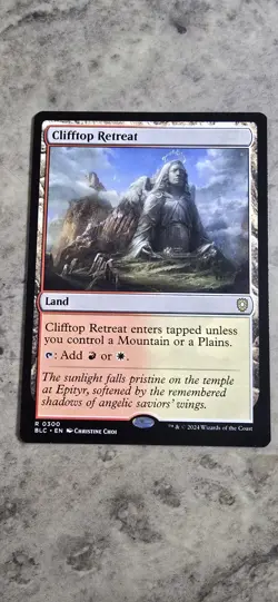 Clifftop Retreat Commander: Bloomburrow Regular Land Rare MTG NM - Image 1