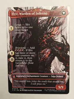 MTG Final Fantasy English Clive, Ifrit's Dominant Borderless 0318 Non-Foil - Image 2