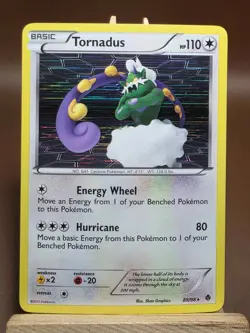 HP Pokemon Tornadus 89/98 Holo Rare BW Emerging Powers - Image 1