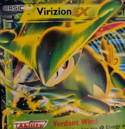 Virizion EX Plasma Blast Holo Ultra Rare Card 9/101 MP W/ Light Dmg Pokemon Card - Image 3