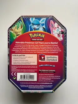 3 Tin Set Sylveon, Glaceon, Leafeon GX Fall Celebration Sealed Pokemon TCG - Image 3