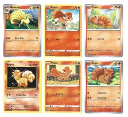 Vulpix Ninetales Pokemon Card Collection Set of 6 English Holo Rare - Image 1