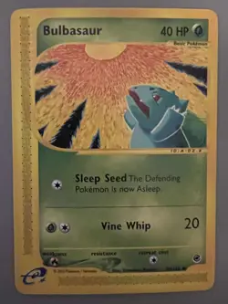 POKEMON EXPEDITION BASE SET E-READER BULBASAUR CARD 95/165 - Image 1