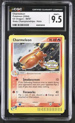 CGC 9.5 Charmeleon EX Dragon Holo 99/97 State Championships Pokemon Card - Image 1