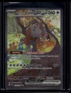 Pokemon TCG Bloodmoon Ursaluna ex 216/167 Twilight Masquerade Special NM - Image 1