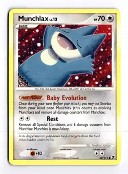 Munchlax 69/111 Rising Rivals Common Pokemon Light Play+ - Image 1