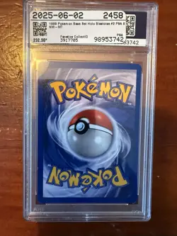1999 Pokemon Game Blastoise Holo PSA 8 - Image 2