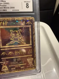 CGC Grade 8 Ancient Mew Pokemon 2000 Movie Promo Holo With Multiple SWIRLS! - Image 3
