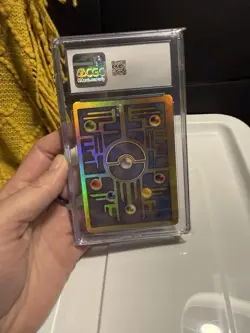 CGC Grade 8 Ancient Mew Pokemon 2000 Movie Promo Holo With Multiple SWIRLS! - Image 4