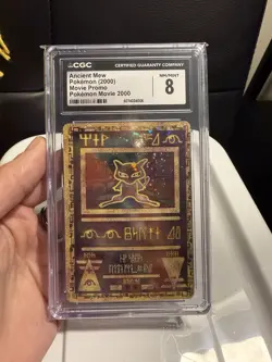 CGC Grade 8 Ancient Mew Pokemon 2000 Movie Promo Holo With Multiple SWIRLS! - Image 5