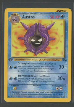Austos 1. Edition | Fossil 32/62 | Pokemon Karte Deutsch Near Mint- 2000 WOTC - Image 1