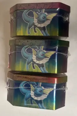 Pokemon TCG Lot of 3 Elemental Powers Tin, Jolteon Gx Flareon Gx Vaporeon Gx Set - Image 4