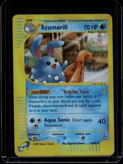 Pokemon TCG Azumarill 4/147 Aquapolis Reverse Holo NM/LP - Image 1