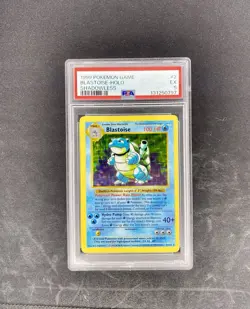1999 Pokemon Base Set Blastoise Shadowless Holo PSA 5 #02/102 - Image 1