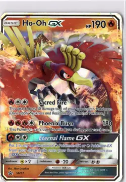 Ho-oh GX HP* HOLO PROMO Pokemon, Sun & Moon SM57 Black Star POKEMON -UnltdCards - Image 1