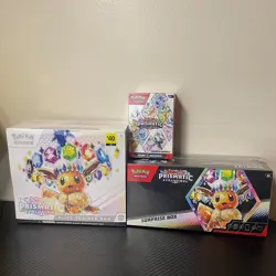 Pokemon Prismatic Evolutions ETB Booster Bundle & Surprise Box New Sealed Lot - Image 1