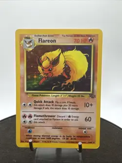 Pokemon Flareon 3/64 Holo Jungle 1999 WOTC Vintage CREASED - Image 1