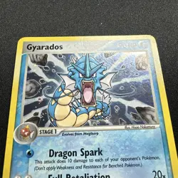 Pokemon TCG Gyarados Holo Rare EX Deoxys 8/107 MP-HP Damaged - Image 2